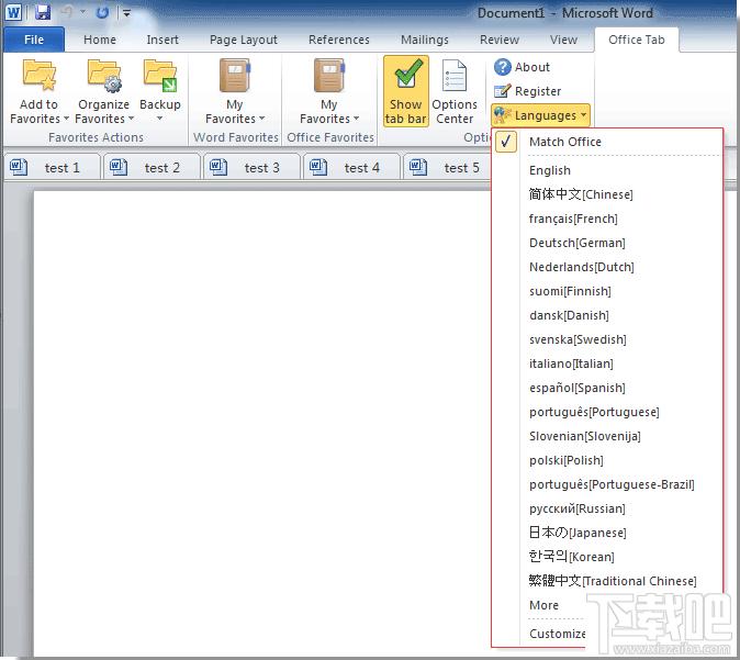 OfficeTab,Office Tab,office标签